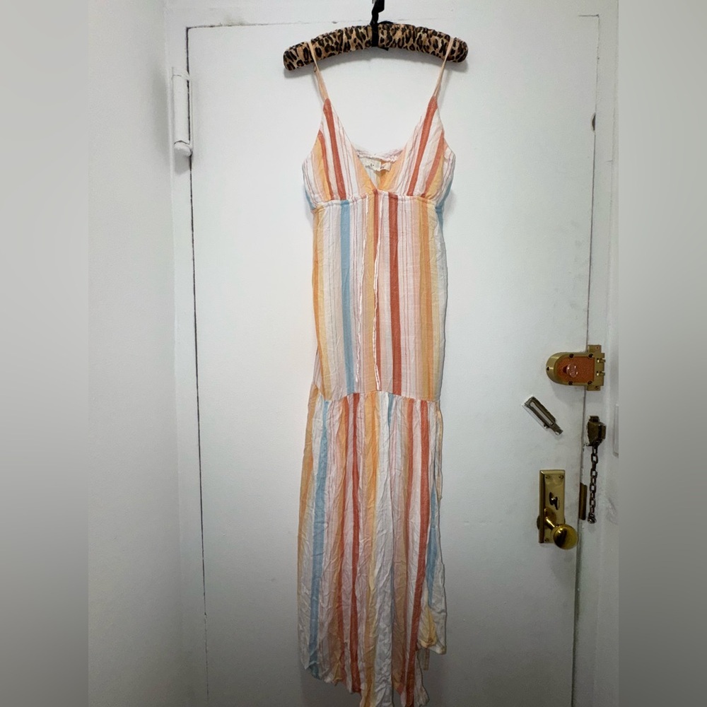 Revolve L*space Victoria Rainbow Vacation Beach Dress Size Large - Picture 7 of 10